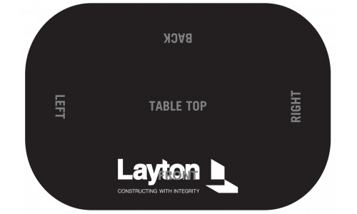 Layton Tablecloth, Drape, 4 sides, Fits 6-foot table