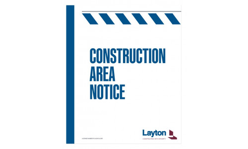 Construction Area Notice