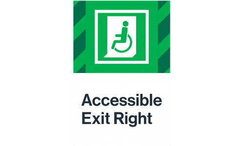 Accessible Exit Right, 24"x36"