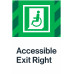 Accessible Exit Right, 24"x36"