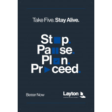 BETTER NOW, Stop. Pause. Plan. Proceed. (24"x36" banner)