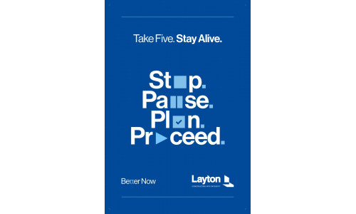 BETTER NOW, Stop. Pause. Plan. Proceed. (24"x36" banner)
