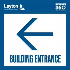 Building Entrance-Left Arrow (Layton)