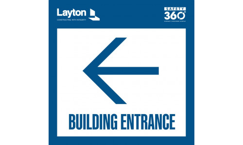 Building Entrance-Left Arrow (Layton)