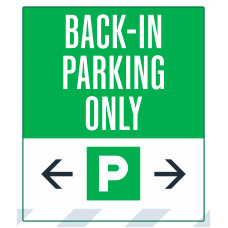 Back-In Parking Only Double Arrows, 36"x42"