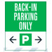 Back-In Parking Only Double Arrows, 36"x42"
