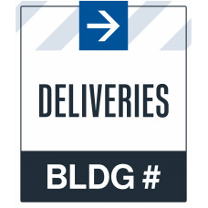Building Deliveries Right Arrow, 36"x42"