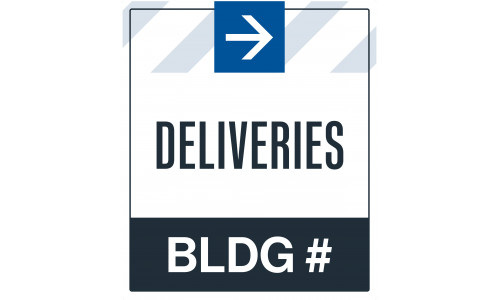 Building Deliveries Right Arrow, 36"x42"