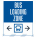 Bus Loading Zone Double Arrows, 36"x42