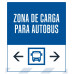 Bus Loading Zone Double Arrows, 36"x42