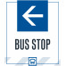 Bus Stop Left Arrow, 36"x42"