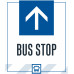 Bus Stop Straight Arrow, 36"x42"