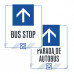 Bus Stop Straight Arrow, 36"x42"
