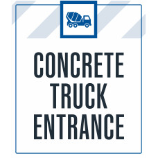 Concrete Truck Entrance, 36"x42"