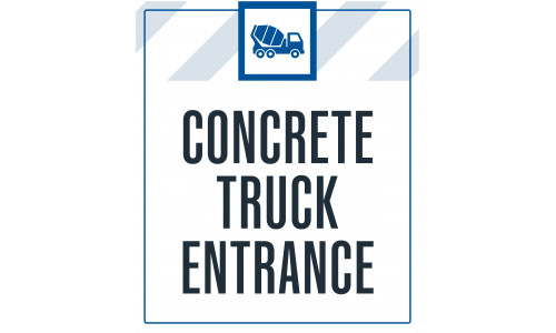 Concrete Truck Entrance, 36"x42"