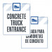 Concrete Truck Entrance, 36"x42"