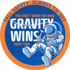 Fall Safety, Gravity Wins (Decal)