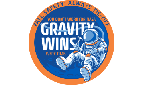 Fall Safety, Gravity Wins (Decal)