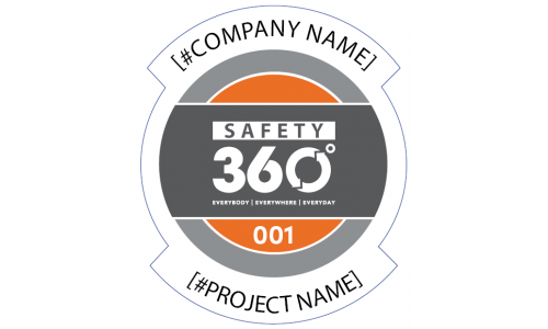 Safety 360 ICS (Decal) - Customized for Jobsite with Sequential Numbering