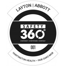 Safety 360 Black (Decal) - Customized for Jobsite with Sequential Numbering