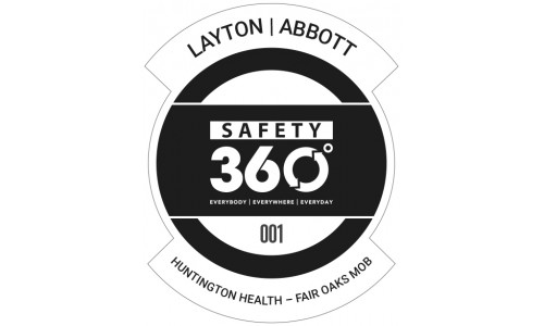 Safety 360 Black (Decal) - Customized for Jobsite with Sequential Numbering