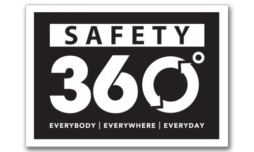 SAFETY 360 Black Background (Decal)