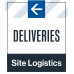 Deliveries Site Logistics Left Arrow, 36"x42"