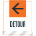 Detour Left Arrow, 36"x42"