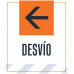 Detour Left Arrow, 36"x42"