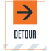 Detour Right Arrow, 36"x42"