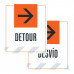 Detour Right Arrow, 36"x42"