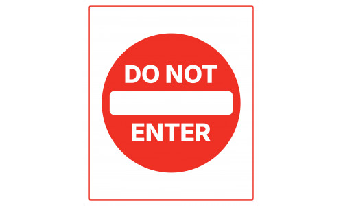 Do Not Enter, 36"x42"