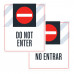 Do Not Enter with Icon, 36"x42"
