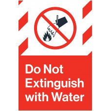 Do Not Extinguish with Water, 24"x36"