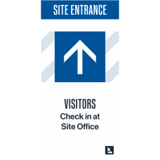 Site Entrance Visitors Straight Arrow, 46"x94"