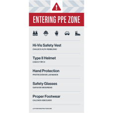 Entry PPE Zone, 46"x94"
