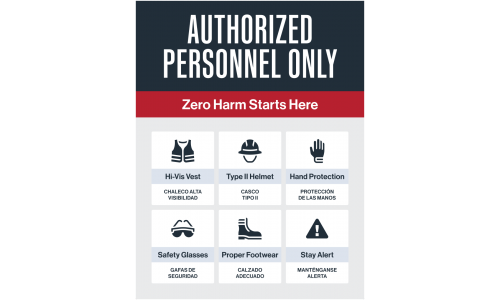Entry Authorization and PPE, 46"x60"