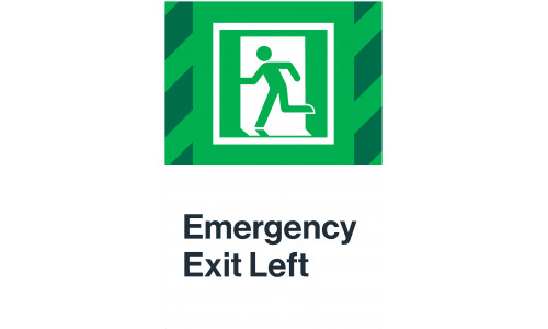 Emergency Exit Left, 24"x36"