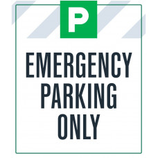 Emergency Parking Only Arrows, 36"x42"