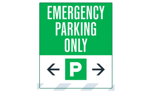 Emergency Parking Only, 36"x42"