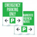 Emergency Parking Only, 36"x42"