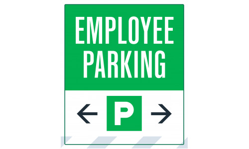 Employee Parking Double Arrows, 36"x42"