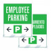 Employee Parking Double Arrows, 36"x42"