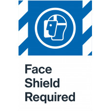 Face Shield Required, 24"x36"