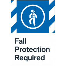 Fall Protection Required, 24"x36"