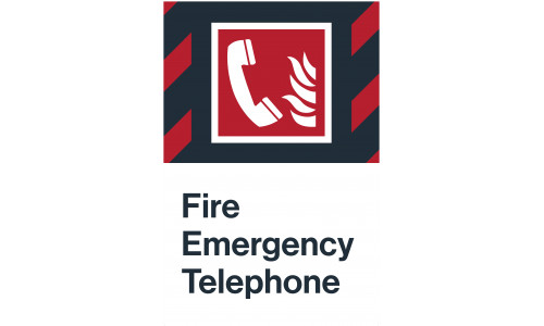 Fire Emergency Telephone, 24"x36"