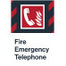 Fire Emergency Telephone, 24"x36"