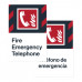 Fire Emergency Telephone, 24"x36"