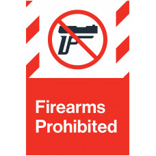 Firearms Prohibited, 24"x36"
