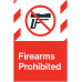 Firearms Prohibited, 24"x36"